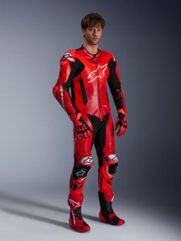 Jednodielna kombinéza GP PLUS V4 SPRINT, TECH-AIR kompatibilný, ALPINESTARS (červená fluo/červená/bílá/černá) 2026