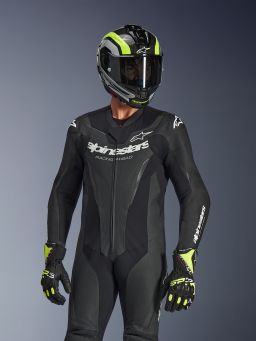Jednodielna kombinéza GP FORCE V2, ALPINESTARS (černá/bílá) 2026
