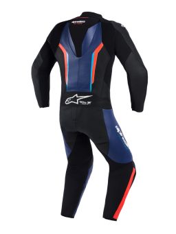 Jednodielna kombinéza GP FORCE V2, ALPINESTARS (černá/modrá/červená fluo) 2026