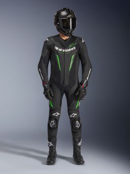 Jednodielna kombinéza GP FORCE V2, ALPINESTARS (černá/zelená) 2026
