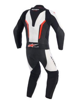 Jednodielna kombinéza GP FORCE V2, ALPINESTARS (bílá/černá/červená fluo) 2026