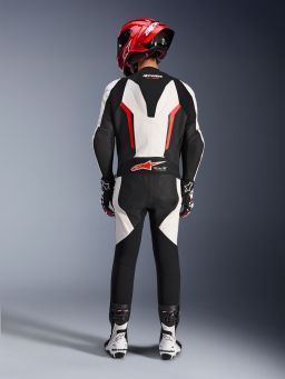 Jednodielna kombinéza GP FORCE V2, ALPINESTARS (bílá/černá/červená fluo) 2026