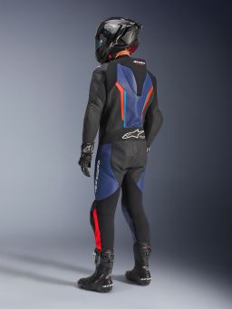 Jednodielna kombinéza GP FORCE V2, ALPINESTARS (černá/modrá/červená fluo) 2026