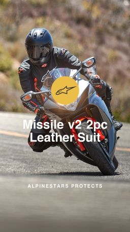 Dvojdielna kombinéza MISSILE 2, TECH-AIR kompatibilný, ALPINESTARS (černá/černá)
