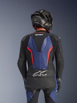 Dvojdielna kombinéza GP FORCE V2, ALPINESTARS (černá/modrá/červená fluo) 2026
