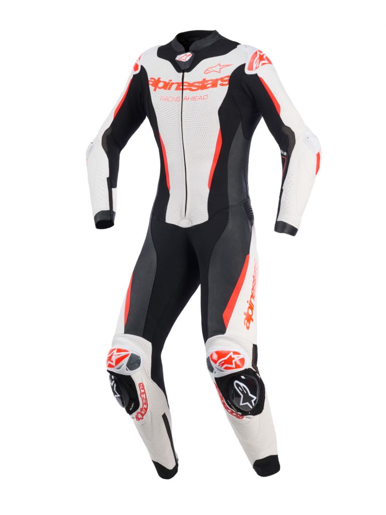 Jednodielna kombinéza STELLA GP-R7, ALPINESTARS, dámske (bílá/červená fluo/černá) 2026