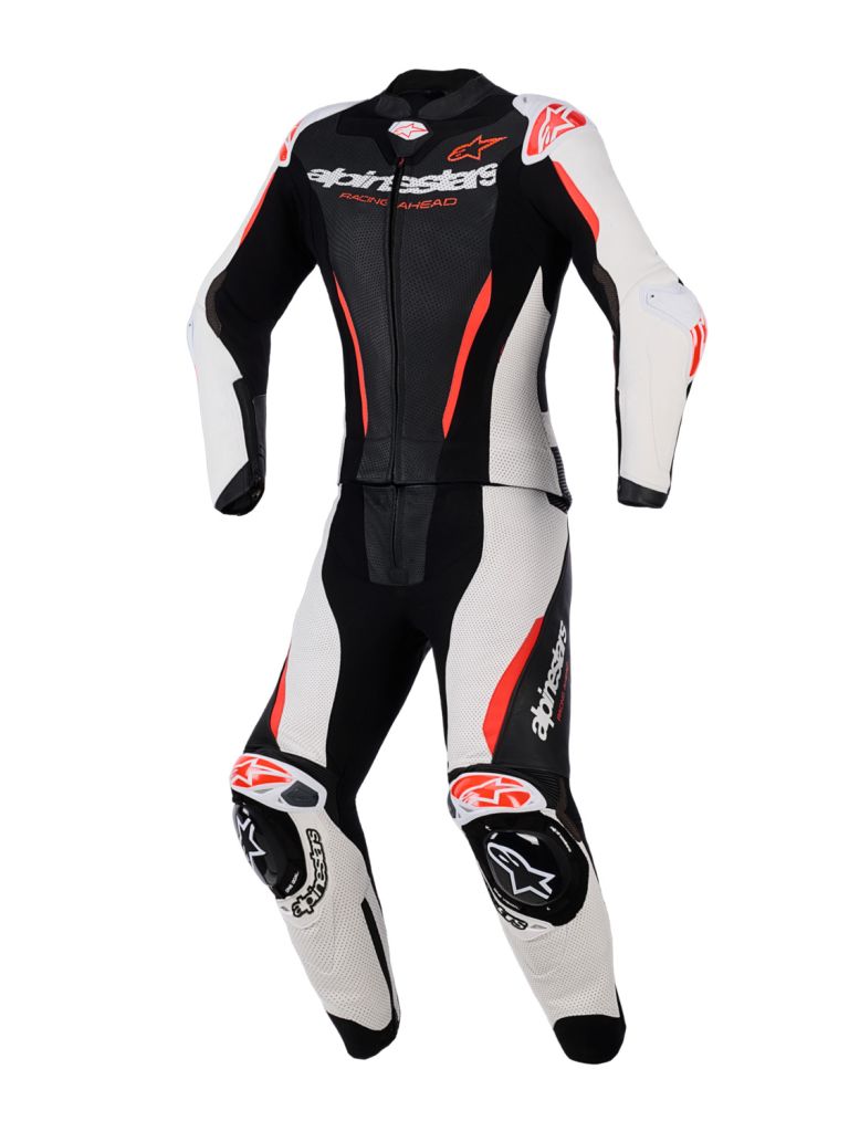 Dvojdielna kombinéza STELLA GP-R7, ALPINESTARS, dámske (černá/bílá/červená fluo) 2026