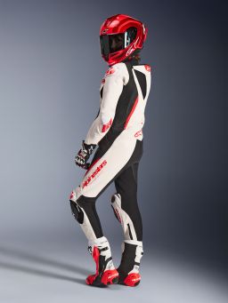 Jednodielna kombinéza STELLA GP-R7, ALPINESTARS, dámske (bílá/červená fluo/černá) 2026