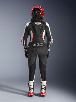 Dvojdielna kombinéza STELLA GP-R7, ALPINESTARS, dámske (černá/bílá/červená fluo) 2026
