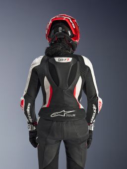 Dvojdielna kombinéza STELLA GP-R7, ALPINESTARS, dámske (černá/bílá/červená fluo) 2026