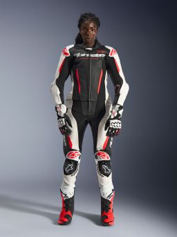 Dvojdielna kombinéza STELLA GP-R7, ALPINESTARS, dámske (černá/bílá/červená fluo) 2026