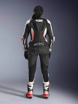 Dvojdielna kombinéza STELLA GP-R7, ALPINESTARS, dámske (černá/bílá/červená fluo) 2026