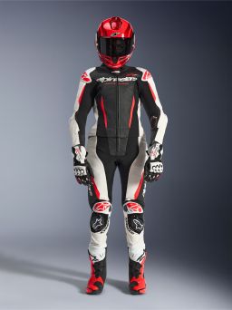 Dvojdielna kombinéza STELLA GP-R7, ALPINESTARS, dámske (černá/bílá/červená fluo) 2026
