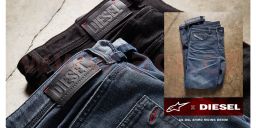 Nohavice SHIRO DENIM kolekce DIESEL JEANS, ALPINESTARS (sepraná modrá)