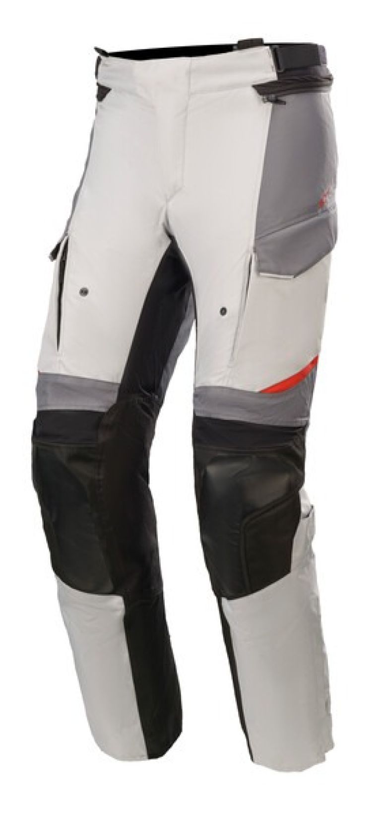 Nohavice ANDES DRYSTAR, ALPINESTARS (svetle šedá/tmavě šedá/černá/červená)