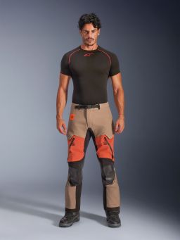 Nohavice HALO pre DRYSTAR XF, ALPINESTARS (svetle hnědá/tmavě oranžová/černá) 2026