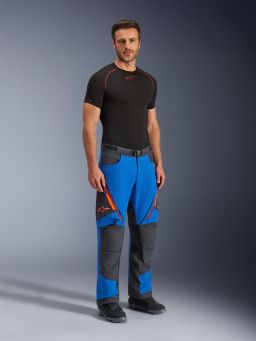 Nohavice MAXDURA DUAL, ALPINESTARS (modrá/tmavě šedá/oranžová) 2026
