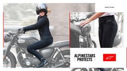 PREDĹŽENÉ legíny BANSHEE, ALPINESTARS, dámske (čierne) 2026