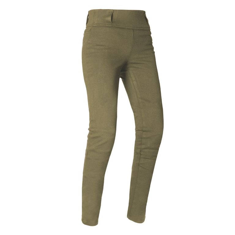 Nohavice SUPER LEGGINGS 2.0, OXFORD, dámske (legíny s Aramidovou podšívkou, khaki)
