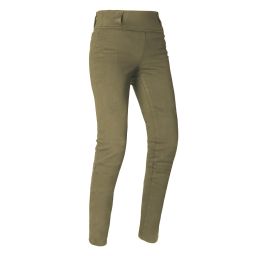 Nohavice SUPER LEGGINGS 2.0, OXFORD, dámske (legíny s Aramidovou podšívkou, khaki)