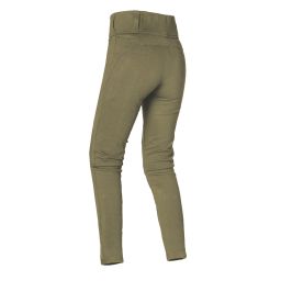 Nohavice SUPER LEGGINGS 2.0, OXFORD, dámske (legíny s Aramidovou podšívkou, khaki)