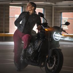 Nohavice SUPER LEGGINGS 2.0, OXFORD, dámske (legíny s Aramidovou podšívkou, bordó)