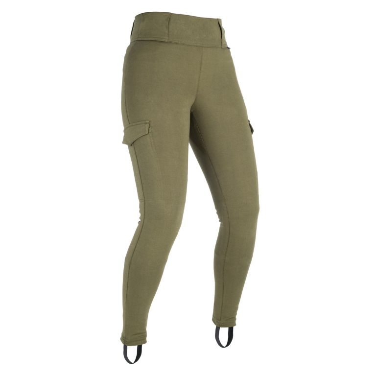 Nohavice SUPER CARGO, OXFORD, dámske (legíny s Aramidovou podšívkou, khaki)