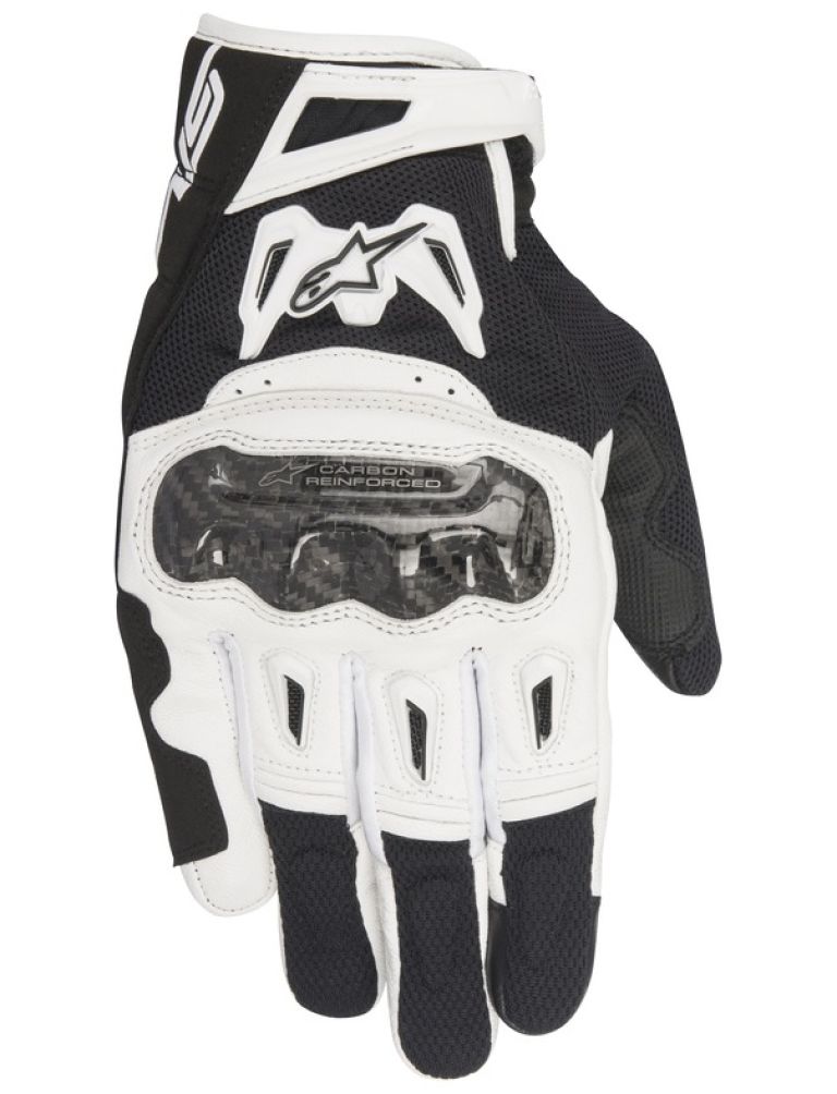 Rukavice SMX-2 AIR CARBON, ALPINESTARS (černé/bílé) 2026