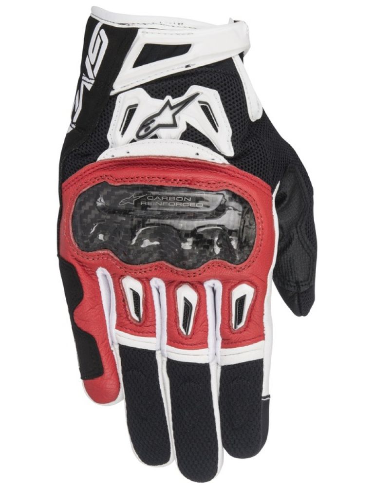 Rukavice SMX-2 AIR CARBON, ALPINESTARS (červené/černé/bílé) 2026