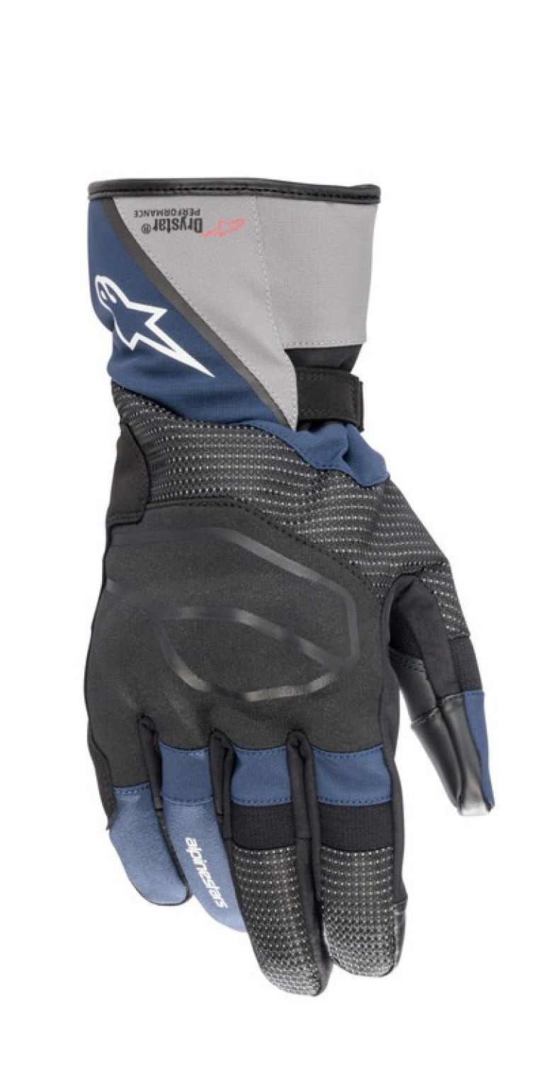 Rukavice ANDES DRYSTAR, ALPINESTARS (tmavo modré/černé/šedé)