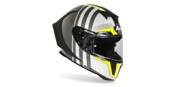 Prilba GP 550 S SKYLINE, AIROH (bílá/černá/fluo-matná)