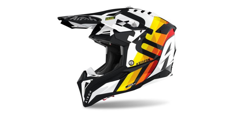 Prilba AVIATOR 3.0 Rainbow, AIROH (lesklá biela) 2022