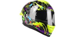 Prilba Rafale SR Crazy, LAZER - Belgicko (černá/fialová/fluo zelená)
