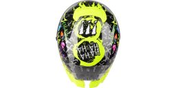 Prilba Rafale SR Crazy, LAZER - Belgicko (černá/fialová/fluo zelená)
