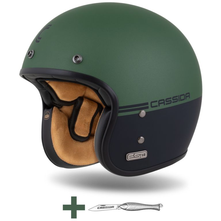 Prilba Eso Super Hooligan, CASSIDA (čierna matná/metalická zelená) 2026