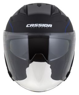 Prilba Jet Tech RoxoR, CASSIDA (čierna matná/modrá/šedá/bílá)