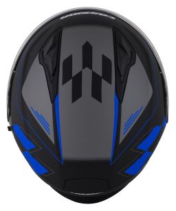 Prilba Jet Tech RoxoR, CASSIDA (čierna matná/modrá/šedá/bílá)