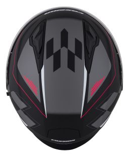 Prilba Jet Tech RoxoR, CASSIDA (čierna matná/bílá/červená/šedá)