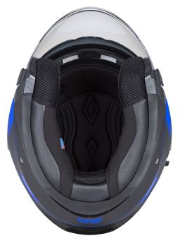 Prilba Jet Tech RoxoR, CASSIDA (čierna matná/modrá/šedá/bílá)