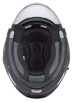 Prilba Jet Tech RoxoR, CASSIDA (čierna matná/bílá/červená/šedá)