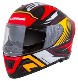Prilba Aero Drome, CASSIDA (čierna met./oranžová/červená/bílá) 2026