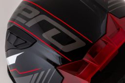 Prilba Aero Drome, CASSIDA (čierna met./červená/bílá/šedá) 2026