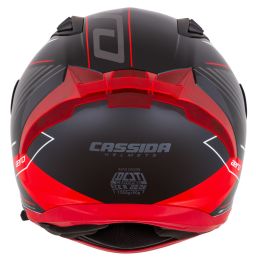 Prilba Aero Drome, CASSIDA (čierna met./červená/bílá/šedá) 2026