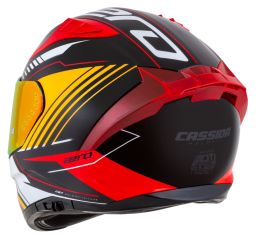 Prilba Aero Drome, CASSIDA (čierna met./oranžová/červená/bílá) 2026