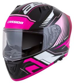 Prilba Aero Drome, CASSIDA (čierna met./růžová/bílá) 2026