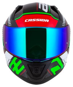 Prilba Aero Drome, CASSIDA (čierna met./červená/zelená/bílá) 2026