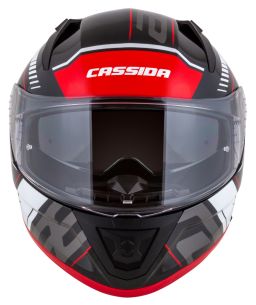 Prilba Aero Drome, CASSIDA (čierna met./červená/bílá/šedá) 2026