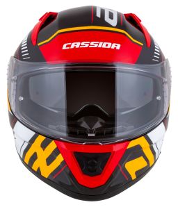 Prilba Aero Drome, CASSIDA (čierna met./oranžová/červená/bílá) 2026