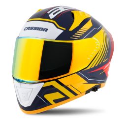 Prilba Aero Drome, CASSIDA (modrá/žlutá fluo/oranžová/červená/světle modrá/bílá) 2026