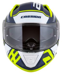 Prilba Aero Drome, CASSIDA (modrá/žlutá fluo/světle modrá/bílá) 2026